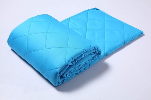 Finsleep 10lb Weighted Blanket, 48" x 72", Sky Blue - Appears New  - Lot 582