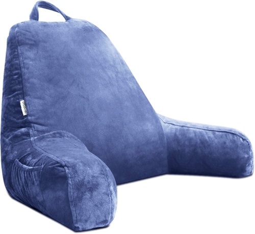 Mittagong Backrest Reading Pillow, Deep Blue - Appears New - Lot 679