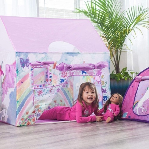Bluenido Unicorn Playhouse Tent with Carrying Case, 40" x 28" x 40" - Appears New  - Lot 681