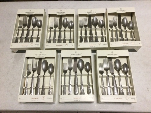 Lot of (7) New Hearth & Hand Flatware Sets - Lot 1044