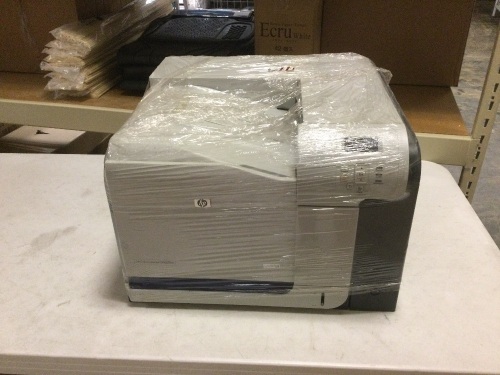 HP Color LaserJet CP3525dn Printer. Untested. No Power Supply - Lot 1057