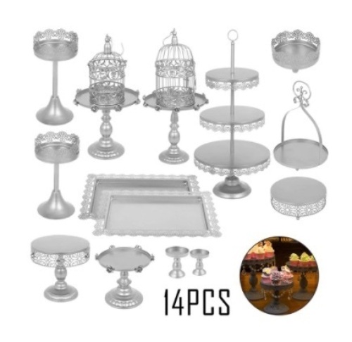 VEVOR 14pcs Cake and Cupcake Stand Set - Appears New - Lot 814