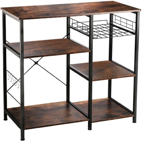 VANSPACE Industrial Kitchen Baker's Rack with Wire Basket - Appears New  - Lot 835