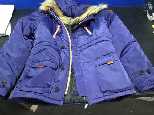 Newbestyle Faux Fur Hooded Parka, Large - Appears New  - Lot 861