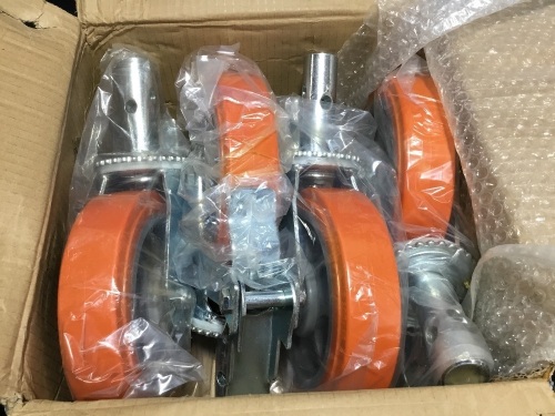 Vevor 4 PCS Scaffolding Swivel Casters 8 x 2 - Appear New - Lot 1004