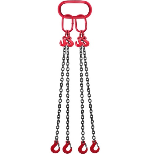 4 Leg Lifting Chain Sling with Steel Hooks - Appears New - Lot 1006