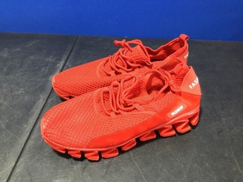 Pair of Red Sneakers - Appear New  - Lot 1008
