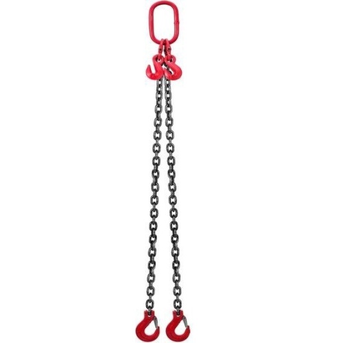 2 Leg Lifting Chain Sling with Steel Hooks - Appears New - Lot 1016