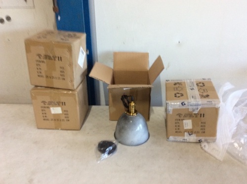 Lot of (4) Hanging Lamps - Appear New  - Lot 859