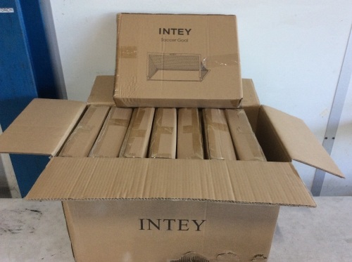 Case of (8) Intey Soccer Goals 6'6" x 3'3" - Appear New  - Lot 973