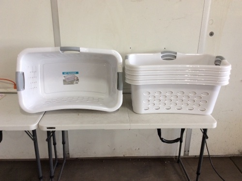 Lot of (8) Hip Hugger Laundry Baskets - New  - Lot 544