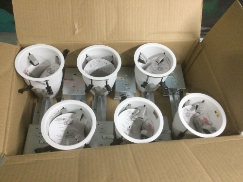 Halo White 4 in. W Plastic Recessed Lighting Housing, 6 Ct - New - Lot 407