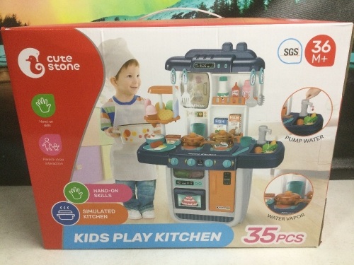 Kids Play Kitchen, 35 PCS - New/Unopened - Lot 865