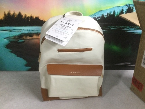 The Honest Company Uptown Canvas Backpack -  New - Lot 283