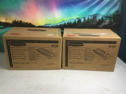 Lot of (2) Rubbermaid FGM15000WH00 40-Inch Cut to Length Dust Mop, White - New  - Lot 674