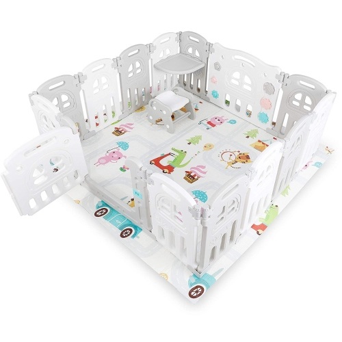 Kidsclub 12+2 Panel Foldable Baby Playpen - Appears New  - Lot 405