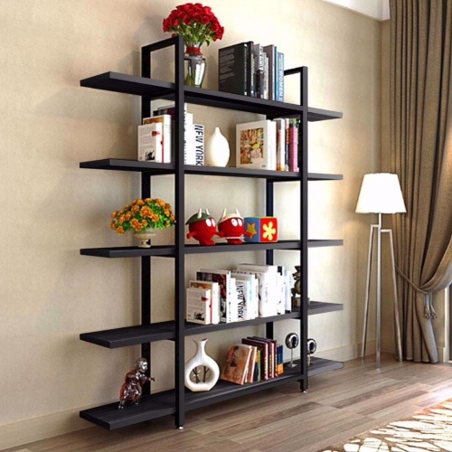Tribesigns 5-Tier Vintage Industrial Style Bookcase, 72"  x 12" x 47" - Appears New  - Lot 254
