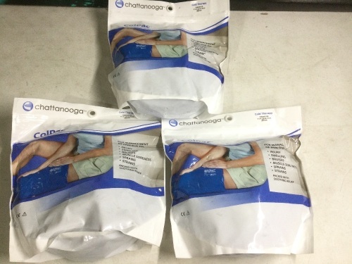 Lot of (3) Chattanooga ColPac Reusable Gel Ice Packs - New/Unopened - Lot 1187