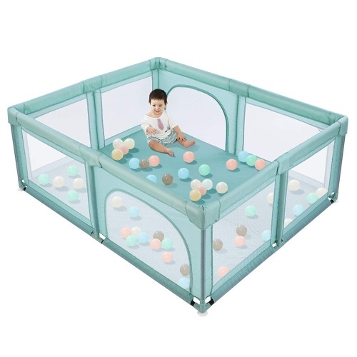 LAZY BUDDY Baby Playpen, Extra Large Play Yard for Kids. Appears New - Lot 611