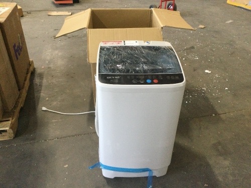 OKVAC Portable Washing Machine, Full Automatic Mini Compact Clothes Cleaner. Powers Up and Turns. Not Tested Further. E-Commerce Return - Lot 616