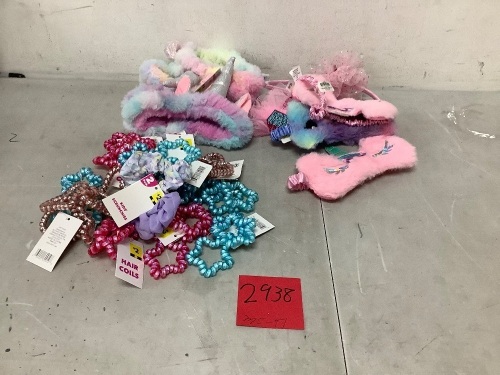 Bag of Hairbands and Sleeping Masks for Kids - Lot 2938