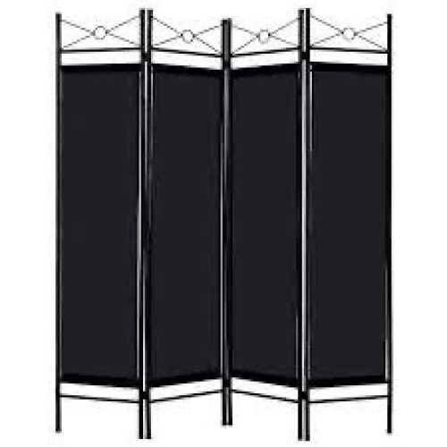 4-Panel Folding Privacy Screen Room Divider Decoration Accent, 6ft - Lot 2988