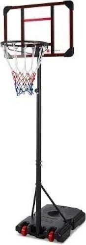 Kids Height-Adjustable Basketball Hoop, Portable Backboard System w/ Wheels - Lot 3067