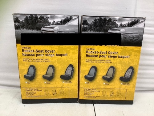 Lot of (2) Bucket Seat Cover, E-Comm Return - Lot 224