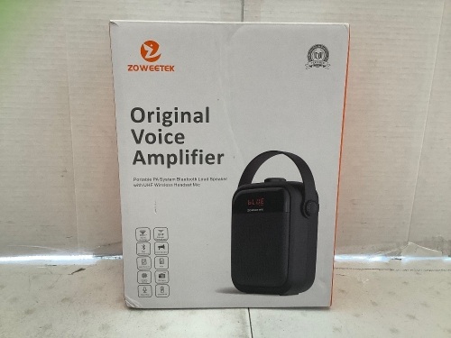 Zoweetek Voice Amplifier, Powers Up, Appears New - Lot 554
