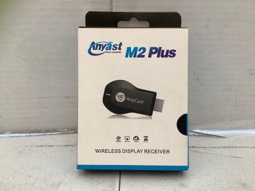 AnyCast M2 Plus Wireless Display Receiver, Untested, E-Comm Return - Lot 560