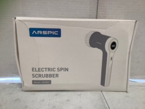 Arspic Electric Spin Scrubber, Powers Up, Appears new - Lot 573