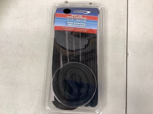 Outdoor World Marine, Double Braided Nylon Rope,1/2" x 15', E-Comm Return - Lot 471