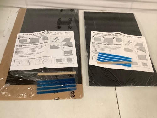 Lot of 2, Frameless Privacy Filters, 19 x 12 New - Lot 171