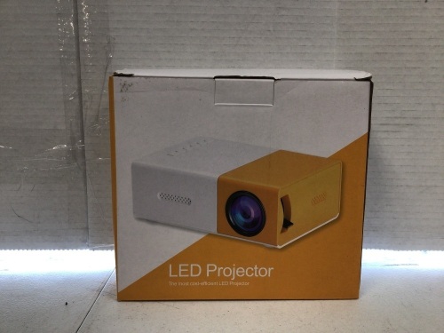 LED Projector, With Power Cord, Appears New, Powers Up - Lot 458