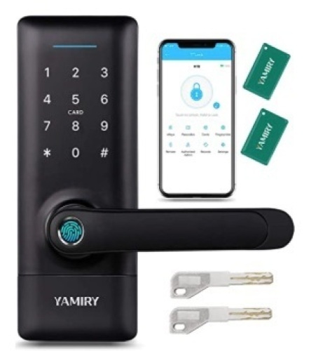 Yamiry, Smart Door Lock and Handle, Appears New, UNTESTED - Lot 90