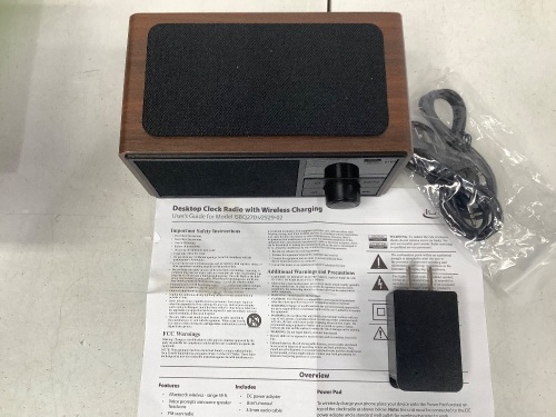 iLive, Desktop Clock Radio, W/ Wireless Charging, Untested, Appears New - Lot 357