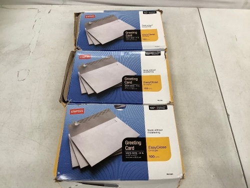 Lot of (3) Box of Greeting Card Envelopes, E-Comm Return - Lot 309