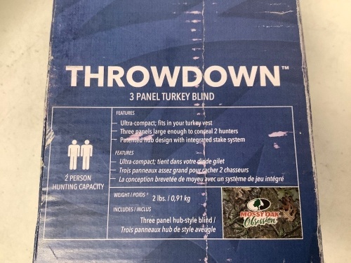 Throwdown 3 Panel Turkey Blind, Appears New - Lot 212