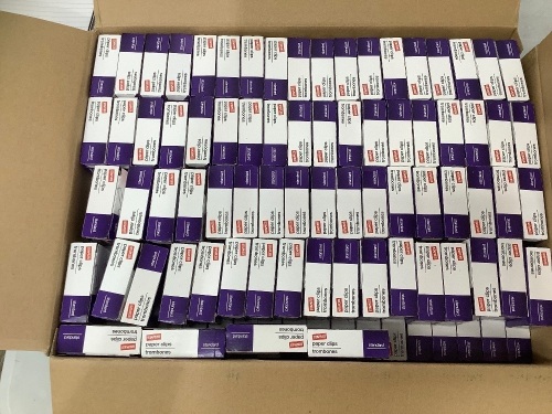 Lot of (150) Boxes of Paper Clips, Appears New - Lot 283