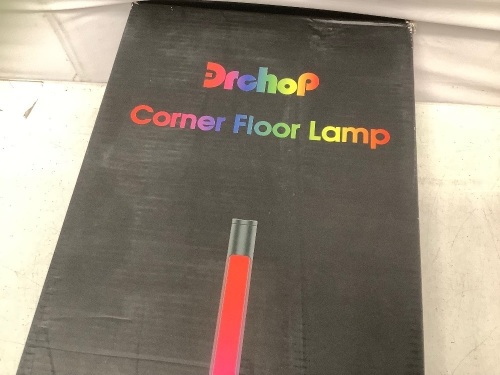 Drchop Corner Floor Lamp, Powers Up, Appears New - Lot 324