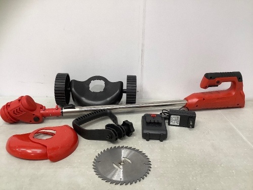 Cordless Grass Trimmers, Powers Up, E-Comm Return - Lot 233