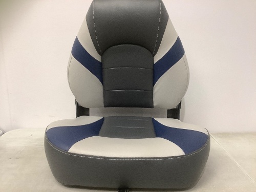 High-Back Boat Seat, Missing Button, Has Small Rip, E-Comm Return - Lot 57
