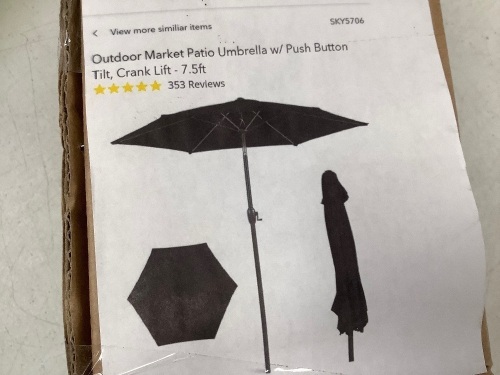Patio Umbrella, E-Comm Return - Lot 353