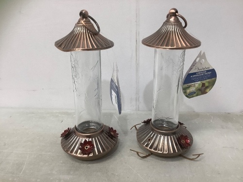Audubon Embossed Hummingbird Feeder, 14oz. Capacity, E-Comm Return - Lot 492