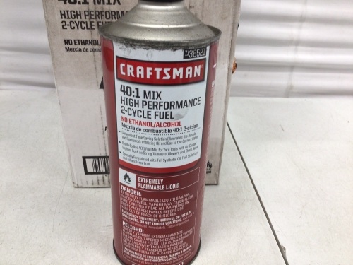 Lot of (6), Craftsman 40:1 Mix, High Performance 2-Cycle Fuel, E-Comm Return - Lot 411