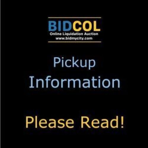 PICKUP INFORMATION - PLEASE READ! - Lot 3