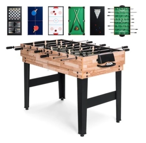 10-in-1 Combo Game Table Set w/ Pool, Foosball, Ping Pong, Chess - 2x4ft, Appears New - Lot 27