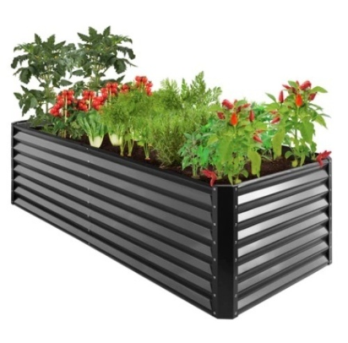 Outdoor Metal Raised Garden Bed for Vegetables, Flowers, Herbs - 8x4x2ft, Appears New - Lot 44