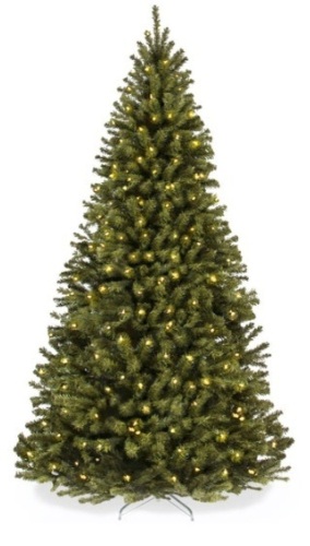Pre-Lit Artificial Spruce Christmas Tree w/ Incandescent Lights, 4.5ft - Lot 143