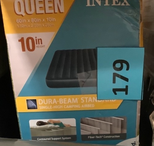 Intex Dura-Beam Standard Air Mattress, Queen, 10in - Lot 179